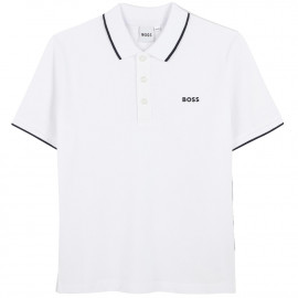 Polo junior Boss Blanc