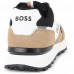 Basket boss Junior noir blanche et camel J51322/09B