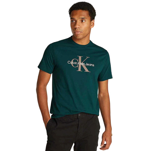 T shirt homme vert online