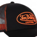 Casquette homme Von Dutch noir et orange VD/1/CB/DOM/0