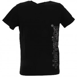 Tee shirt homme Helvetica noir 12HUNTER