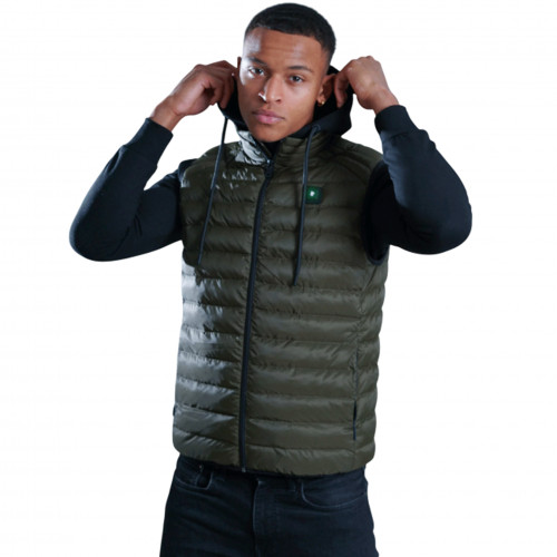 Doudoune sans manche Homme kaki CDL porto