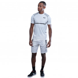 Ensemble Short et tee shirt CDL BALTIRUN blanc et gris