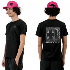 Tee shirt homme Limon Helvetica noir