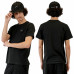 Tee shirt homme Ajaccio noir Helvetica