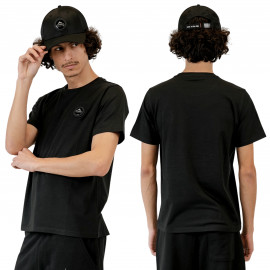 Tee shirt homme Ajaccio noir Helvetica