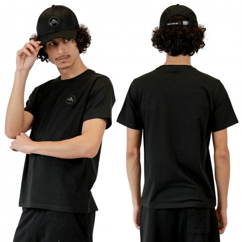 Tee shirt homme Ajaccio noir Helvetica