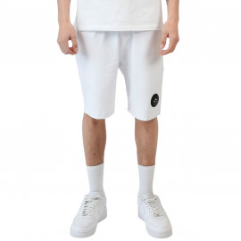 Short homme Capri blanc Helvetica