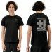 Tee shirt homme helvetica noir Panama