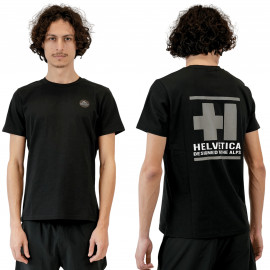 Tee shirt homme helvetica noir Panama