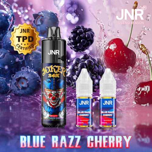 Puff homme JNR JOKER 24000 BLUE RAZZ CHERRY