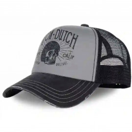 Casquette homme Von Dutch grise VD/0/CAS1/CREW/1B
