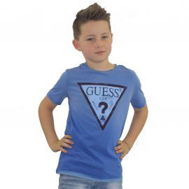 Tee shirt junior L81i26 bleu GUESS