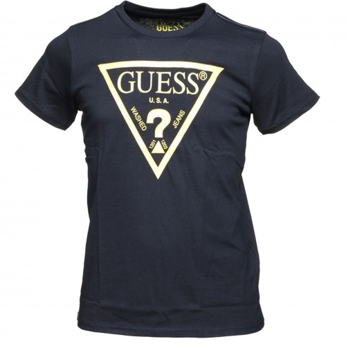 Guess T-Shirt Logo Triangle L73i55 Noir