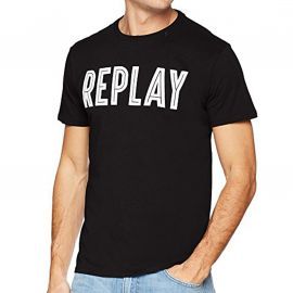 T-shirt homme Replay Noir